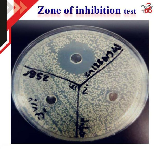 مضاد للبکتریا لتحديد قطر منطقة التثبيط